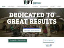 Tablet Screenshot of hptservices.com